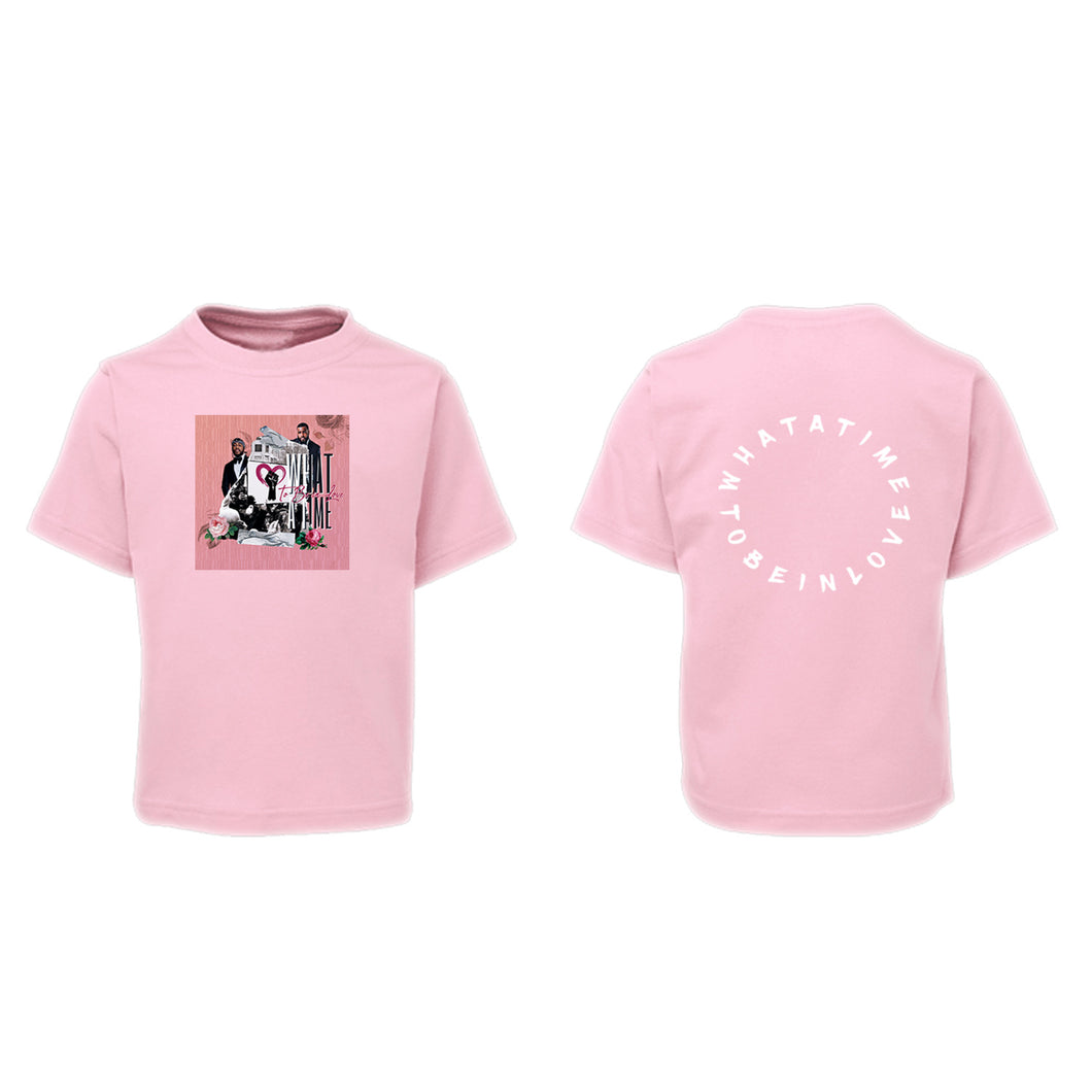 What A Time To Be In Love  T-shirt In Pink